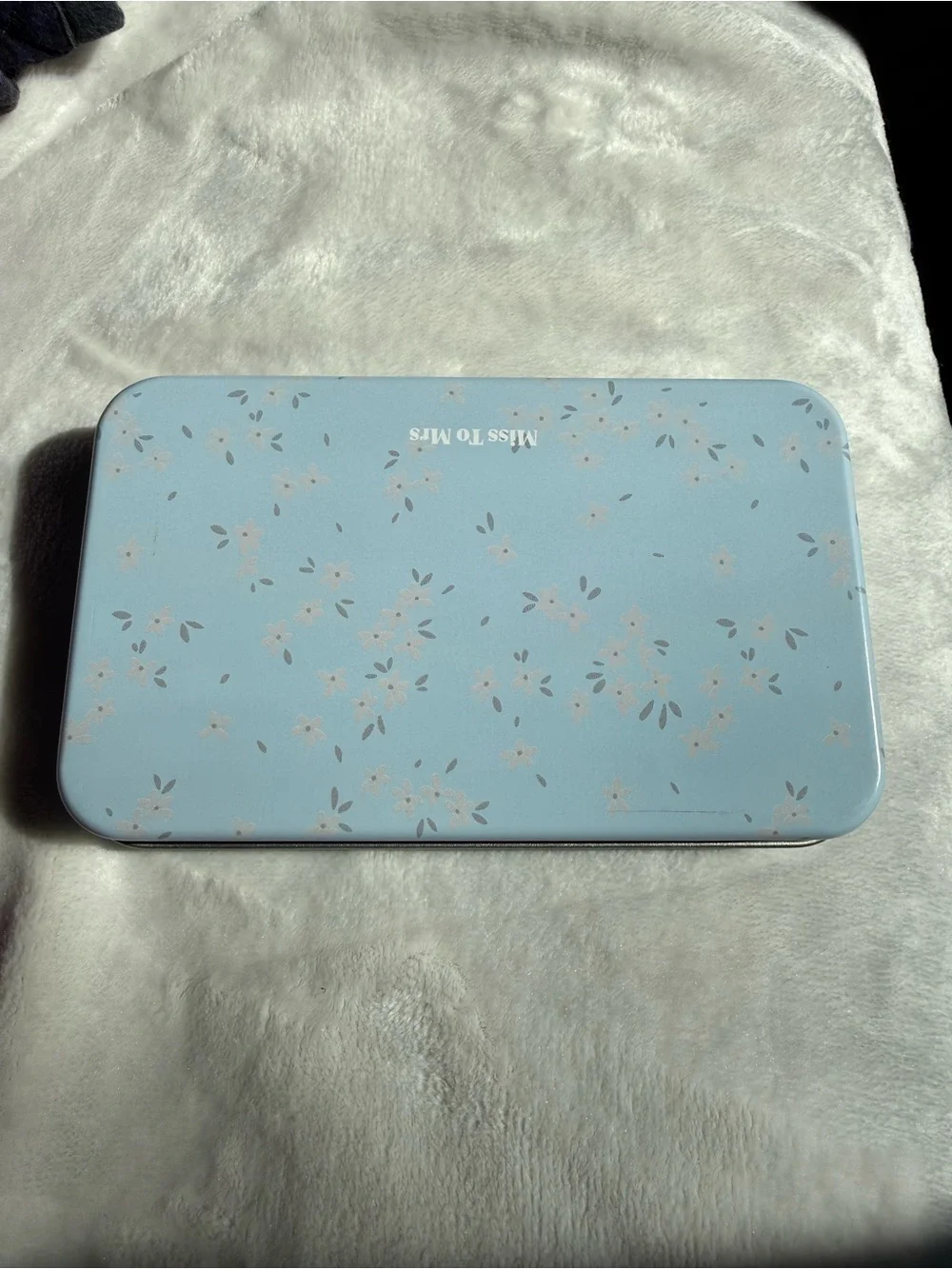 Makeup Brush Set with Tin Case - Light Blue